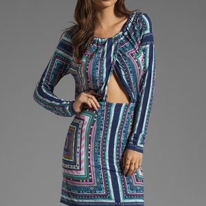 Mara Hoffman Ruched Magic Carpet Keyhole Dress